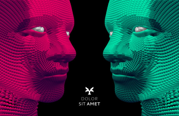 两个对手面对面。利益冲突。人们面对面地交谈。竞争的概念。矢量插图广告，营销或演示。图片下载