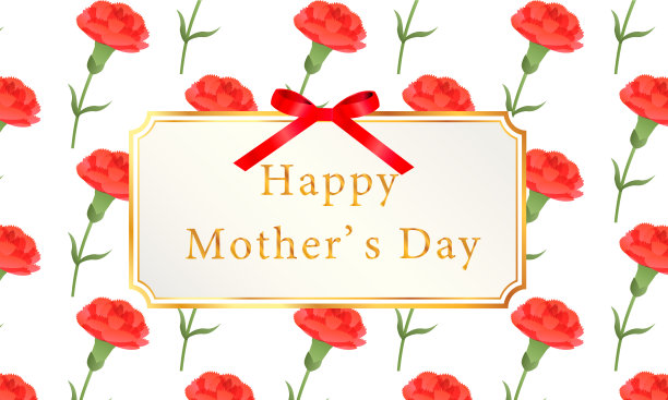 可爱和简单的康乃馨插图图片下载