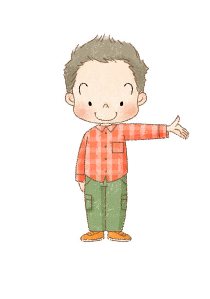 一个男孩全身拍摄的插图图片下载