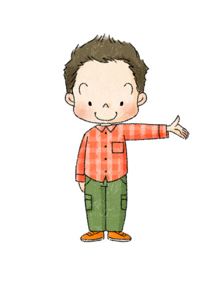 一个男孩全身拍摄的插图图片下载