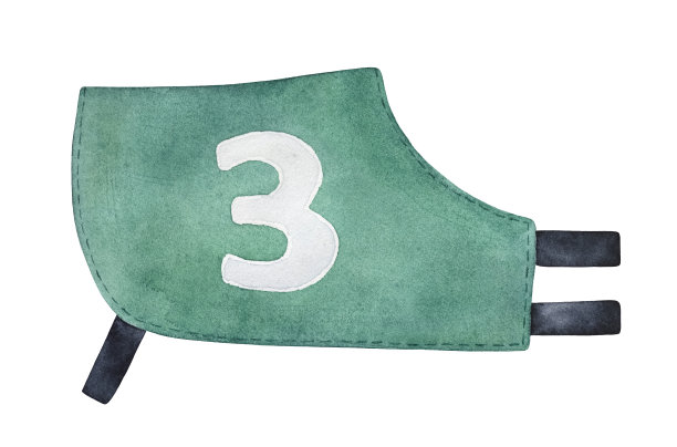 水彩插图的赛车衬衫与“3号”标签。一个单一的物体，蓝绿色。手绘水彩图形绘画在白色的背景，孤立的剪辑艺术设计细节。图片下载