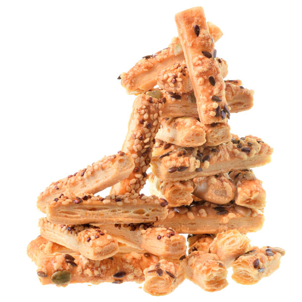 迷你种子吸管顶部的奶酪和种子隔离图片下载