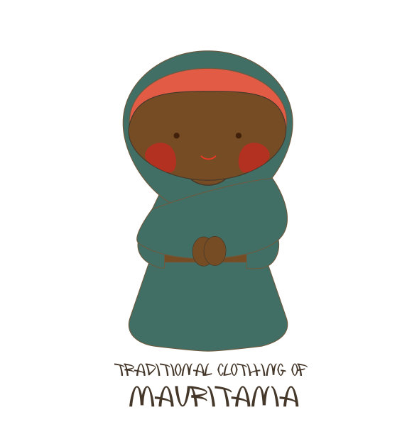 非洲传统服装，毛里塔尼亚图片下载