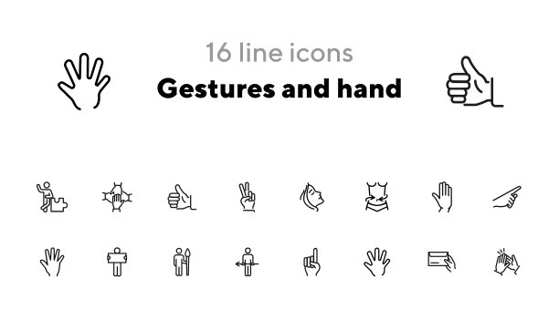 手势和手部图标图片下载