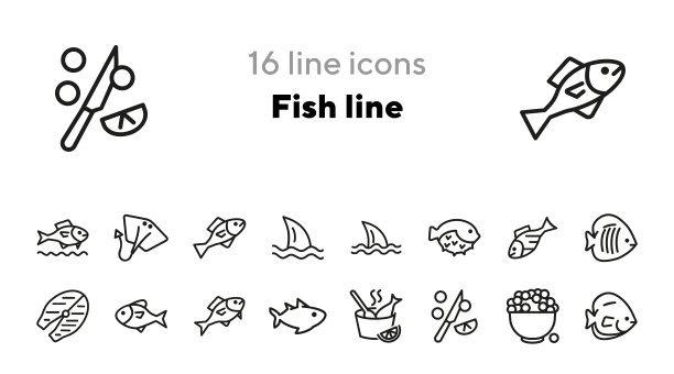 鱼行图标图片下载