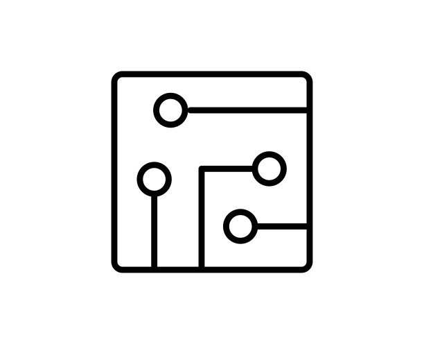 芯片图标。图片下载