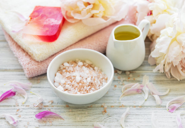 牡丹水疗概念图片下载