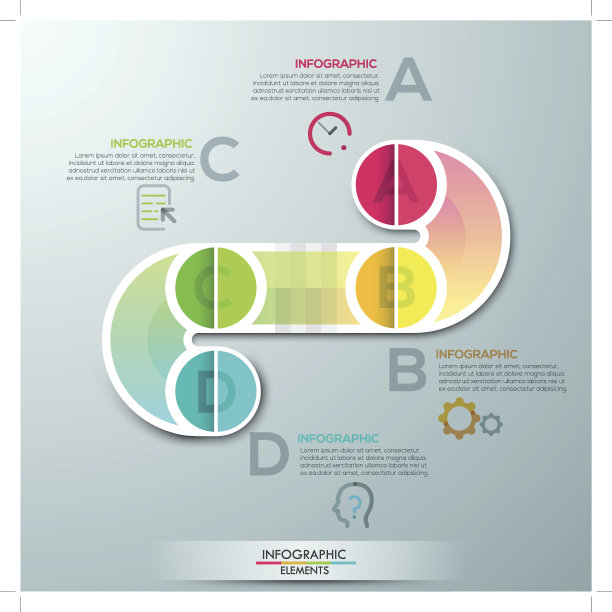 现代信息图形选项横幅图片下载