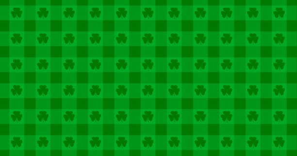 帕特里克日的背景与飘落的三叶草叶图案。为了庆祝酒吧派对。3d渲染3d插图图片下载