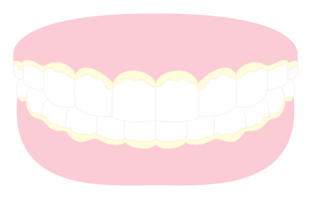 牙菌斑粘牙和牙龈的说明图片下载