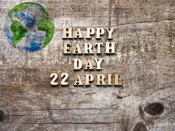 地球日。美丽的贺卡。俯视图图片下载