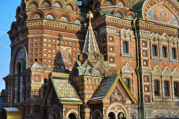 俄罗斯圣彼得堡滴血救世主教堂图片下载