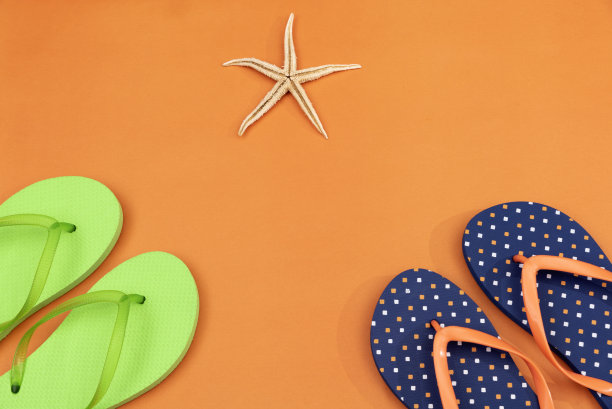 人字拖。前视图。图片下载