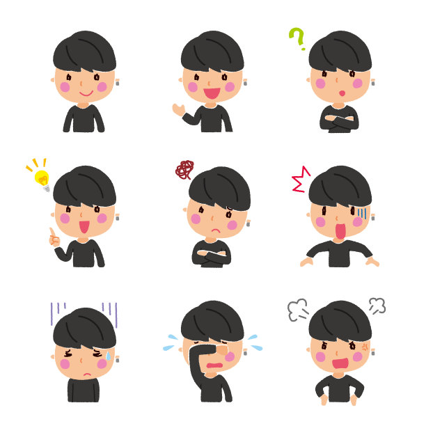 年轻人的面部表情图片下载