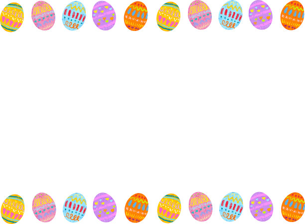 复活节彩蛋框架图片下载