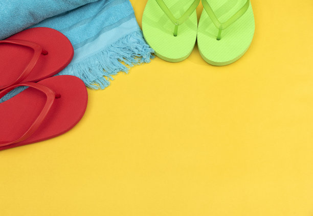 人字拖。前视图。图片下载