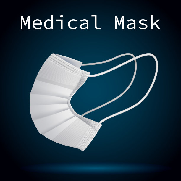 口罩插画素材ID：351528642