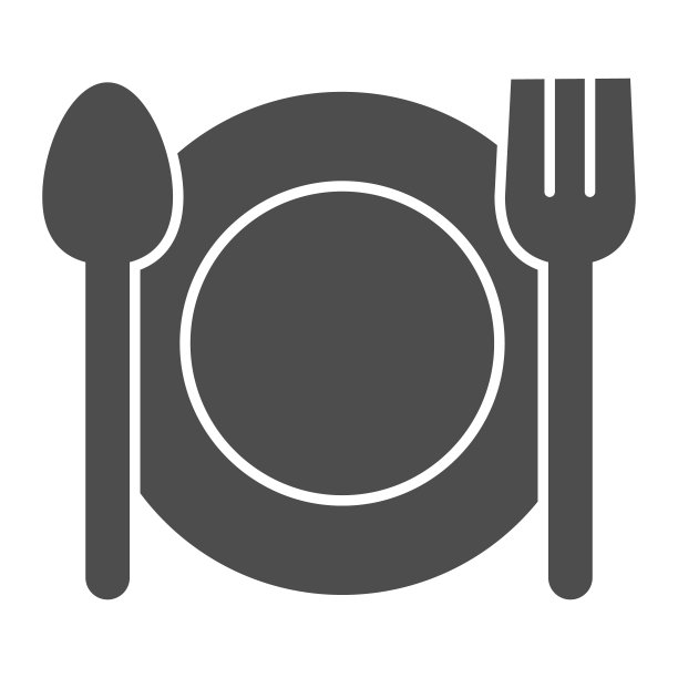 餐具坚实的图标。用叉和刀装盘。生日和周年娱乐矢量设计概念，象形文字风格的象形图上的白色背景，用于web和应用程序。Eps 10。图片下载