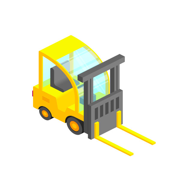 等距叉车图标图片下载