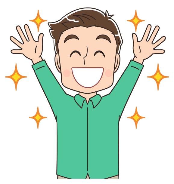 一个三十多岁穿绿衣服的男人。他有积极的情绪。图片下载