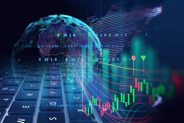 未来地球地图技术抽象背景图片下载