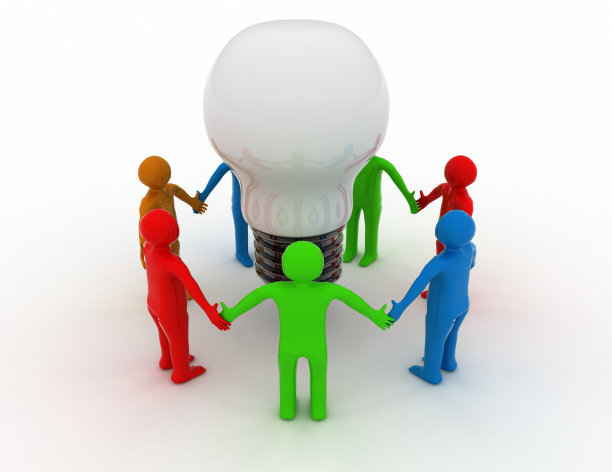3D头脑风暴小组概念图片下载