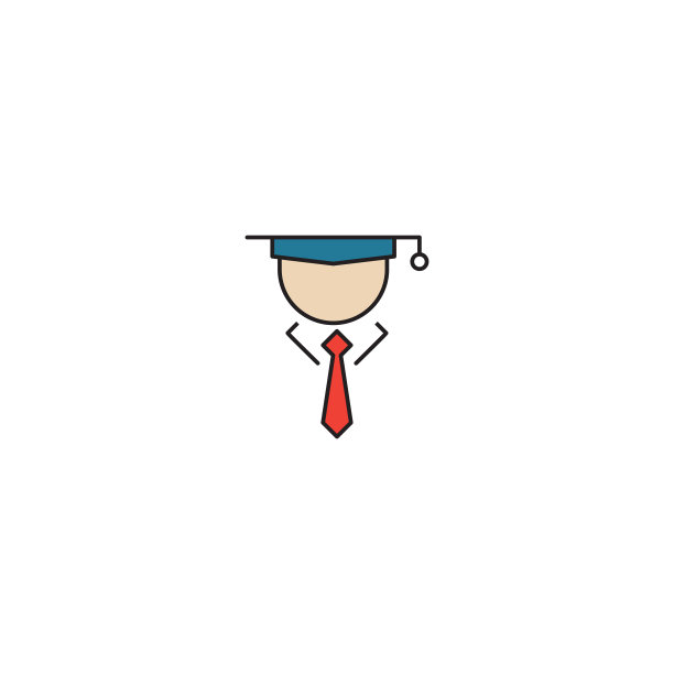 毕业矢量图标符号孤立在白色背景图片下载