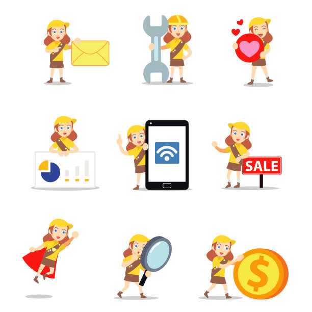 设定角色的荒野探险家女人在森林里拍摄一些野生动物的照片。图片下载