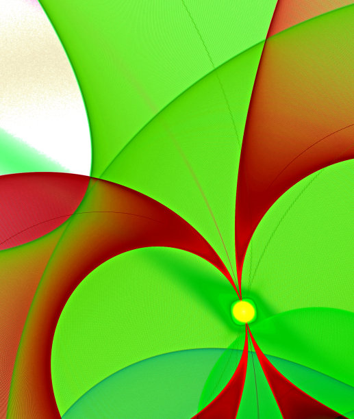 抽象的，分形的，计算机生成的图像的多颜色的拱形和曲线在一个光的背景图片下载