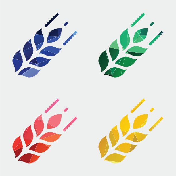 农业图标抽象三角形背景图片下载