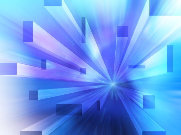 蓝色几何抽象图片下载