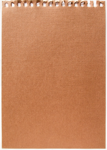 模拟的棕色绘图笔记本纸上孤立在与背景。可用于短信。图片下载