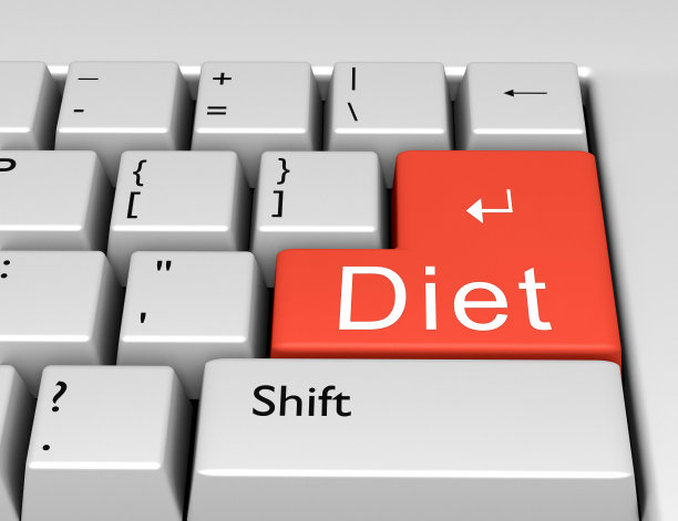 Word Diet是在电脑键盘上写的。概念图像在计算机上按Enter键图片下载