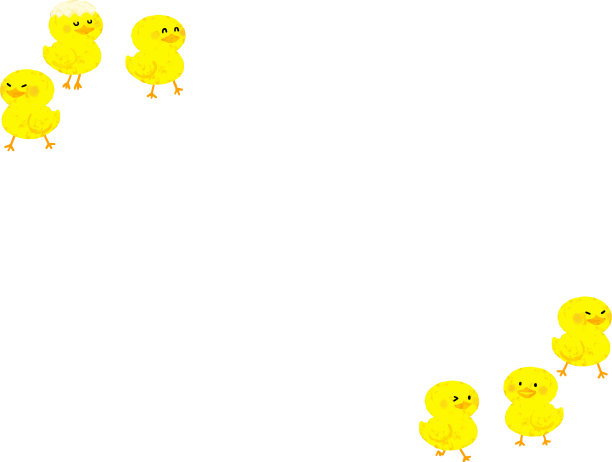 斜线复活节小鸡架图片下载