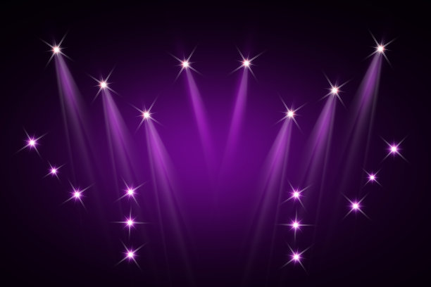 音乐会的舞台背景是泛光灯图片下载