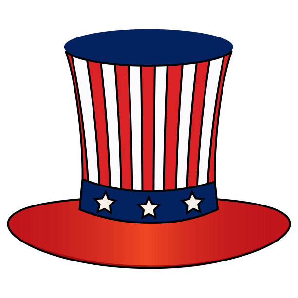 传统的美国帽子图标图片下载