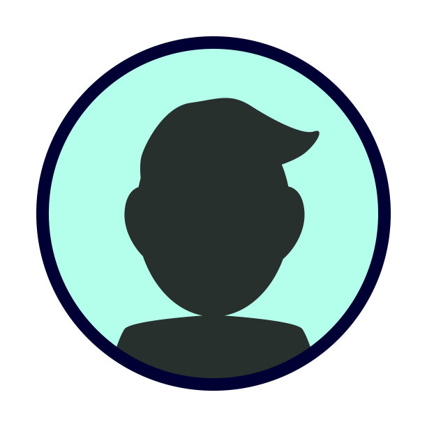 人阿凡达概要文件。男性面部图标孤立在白色背景。矢量插图。图片下载