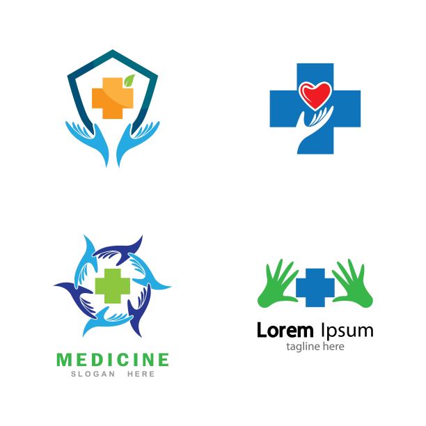 医学交叉矢量图标图片下载