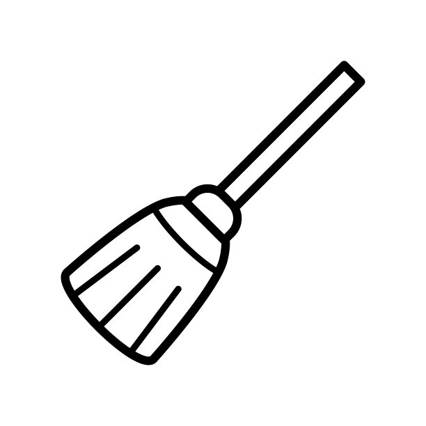 扫帚屋电器图标矢量设计模板图片下载