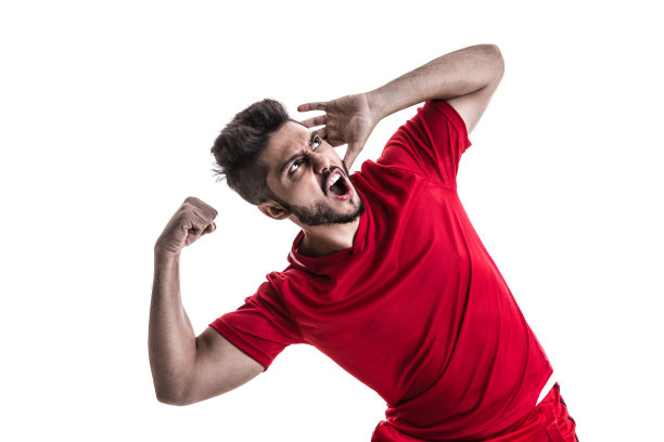 球迷/体育拉丁球员红色制服图片下载