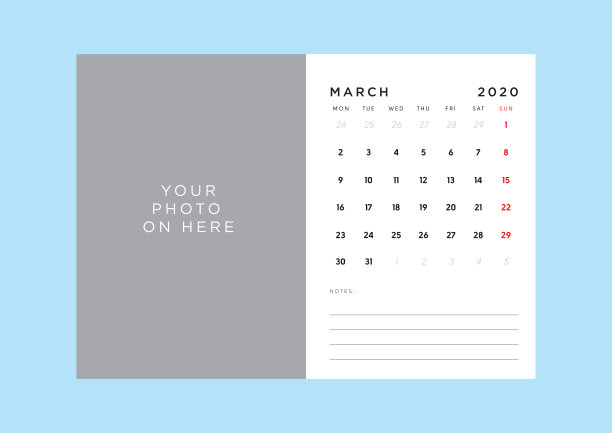 月台历系列按月分开每个图像图片下载