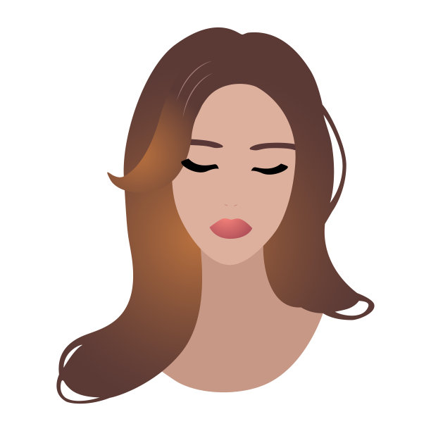 年轻漂亮的女人矢量图片下载