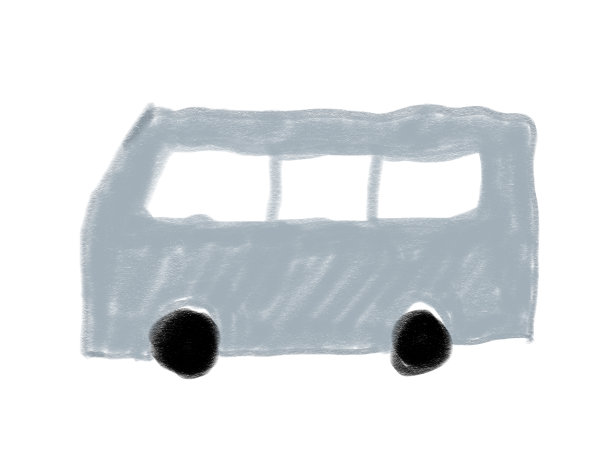 儿童绘制的汽车插图图片下载