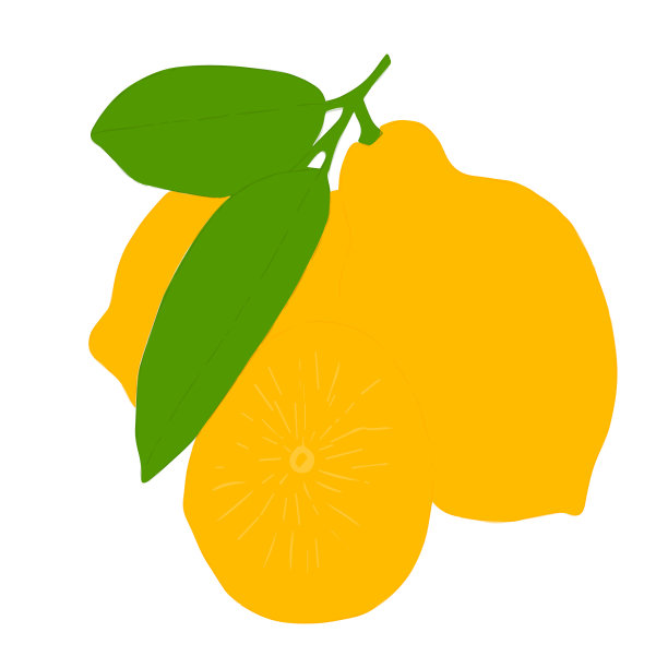 柠檬早午餐与水果孤立在白色的背景。图片下载