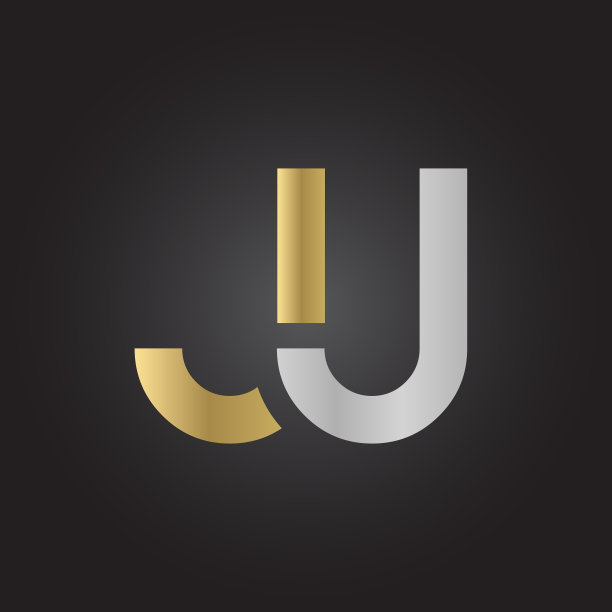 创意字母JU标志设计矢量模板。首连字母JU标志设计图片下载