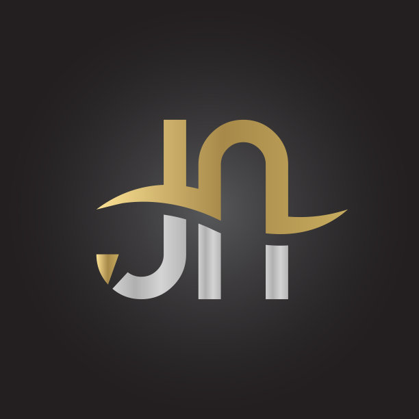 创意字母JN标志设计矢量模板。JN标志设计图片下载