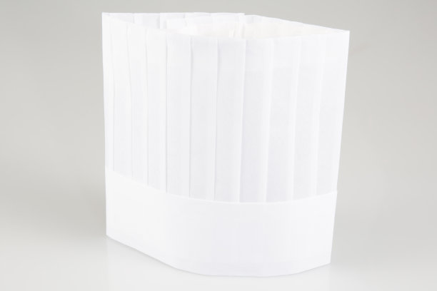 白色厨师帽孤立在白色背景图片下载