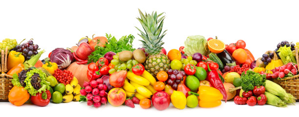 无缝横纹五彩蔬菜水果图片下载