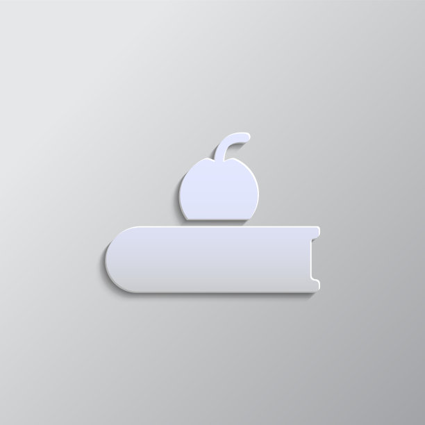 书，苹果纸风格，iocn。灰色矢量背景图片下载