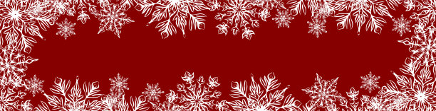 红色背景与雪花图片下载